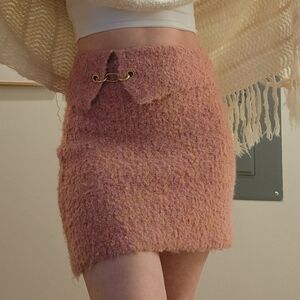 Pink Wild Fable Knit Mini Skirt